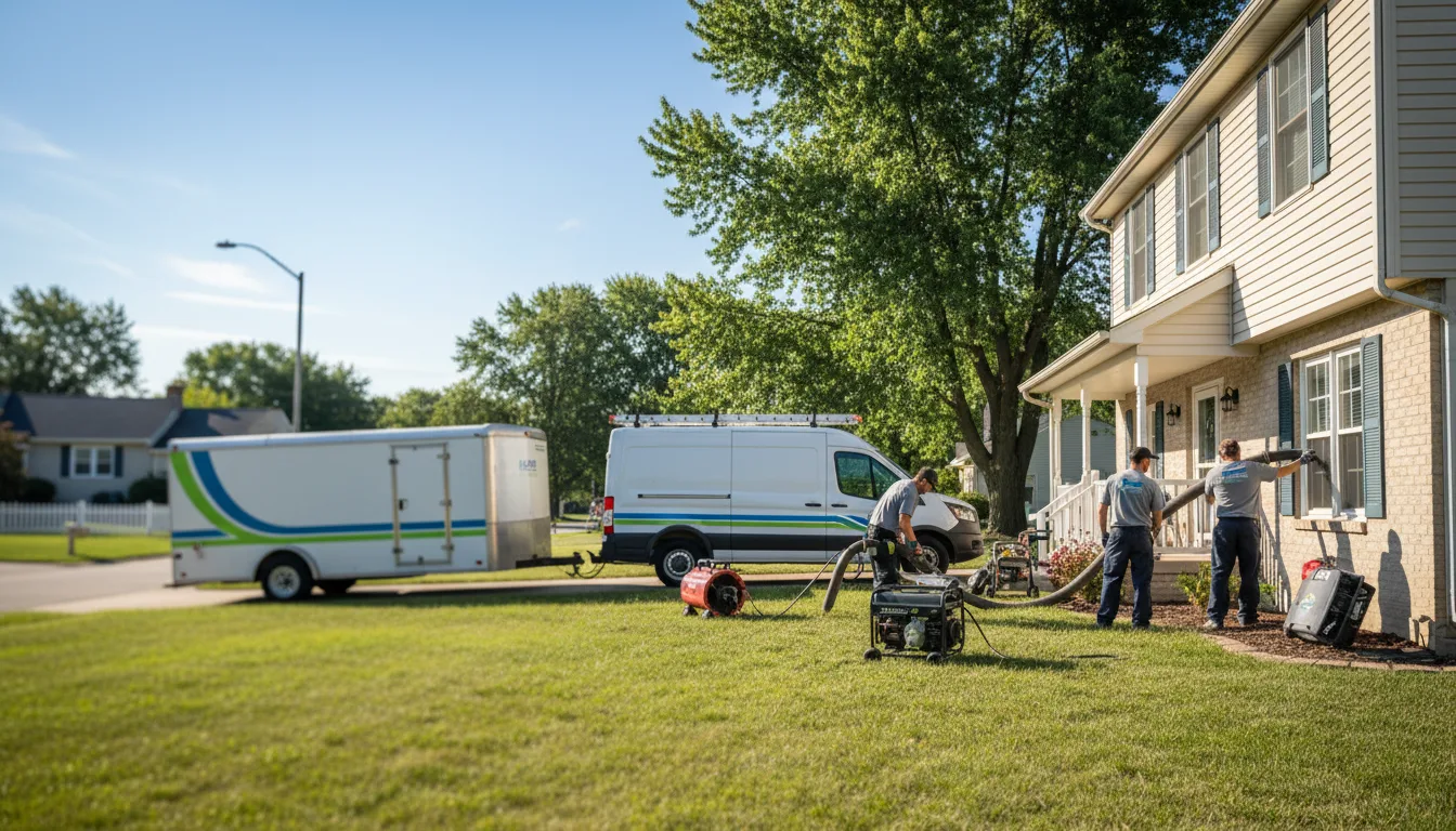 Flooded Basement Restoration And Cleanup With Repair in Revere, MN near me